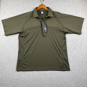 NWT 2XL VERTX MENS FUSION FLEX HYBRID SHORT SLEEVE SHIRT VTX8250 OD GREEN 2XL